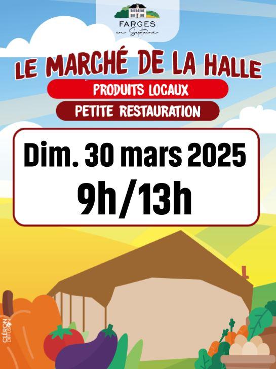 Affiche du marche du 30 mars 2025 farges en septaine